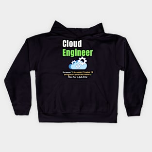 Cloud engineer, Cloud computing, AWS Kids Hoodie